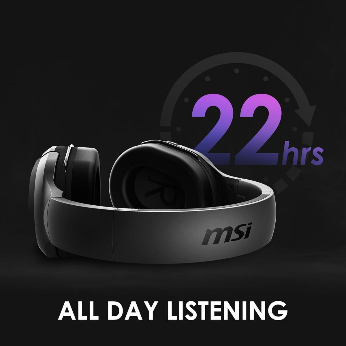 MSI Immerse GH50 Wireless – 22 Hr Battery Life, 50mm Neodymium Drivers, Gaming Headset MSI Immerse GH50 Wireless – 22 Hr Battery Life, 50mm Neodymium Drivers, Gaming Headset